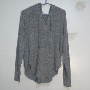 Size S Gap Grey Hoodie Long Sleeve Shirt with Hood
